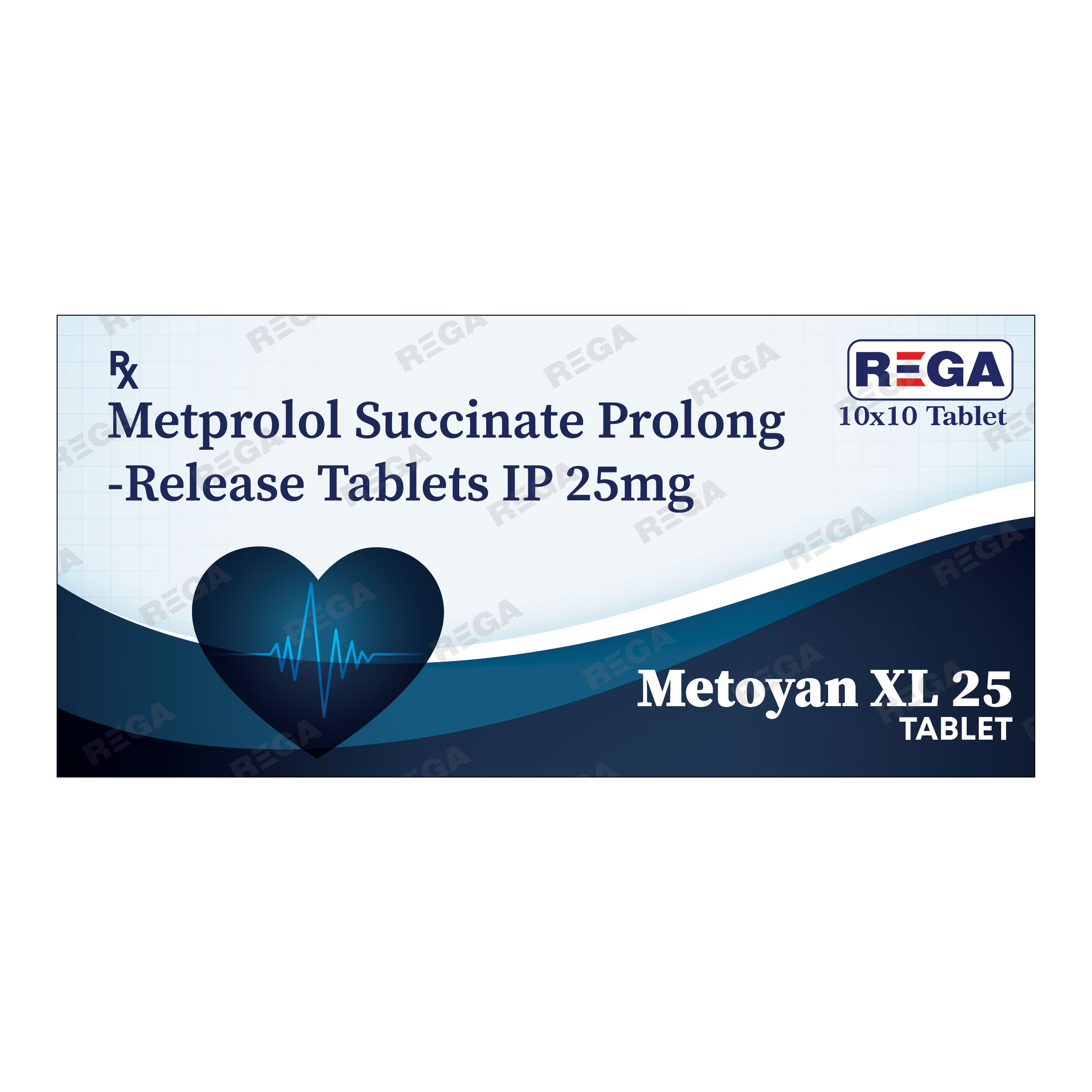 Metoprolol Succinate Prolong release  tablets 25 mg